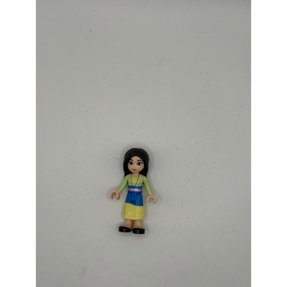 LEGO Disney Princess Mulan Figure Green Yellow Traditional Outfit From 43215